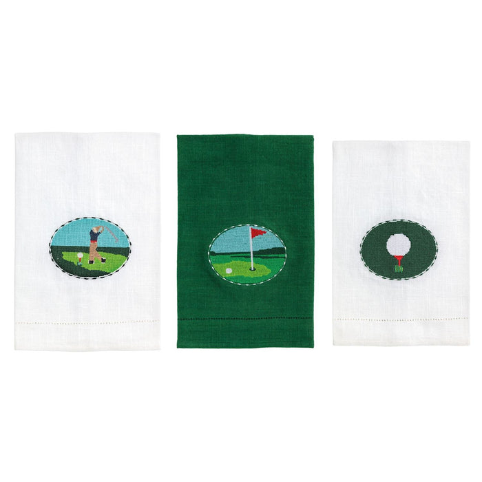 Golf Needlepoint Towel - Madison's Niche