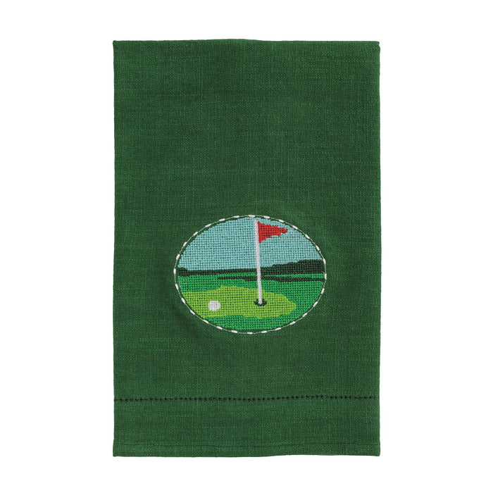Golf Needlepoint Towel - Madison's Niche