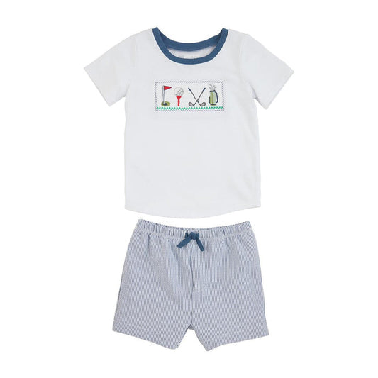 Golf Smocked Short Set - Madison's Niche