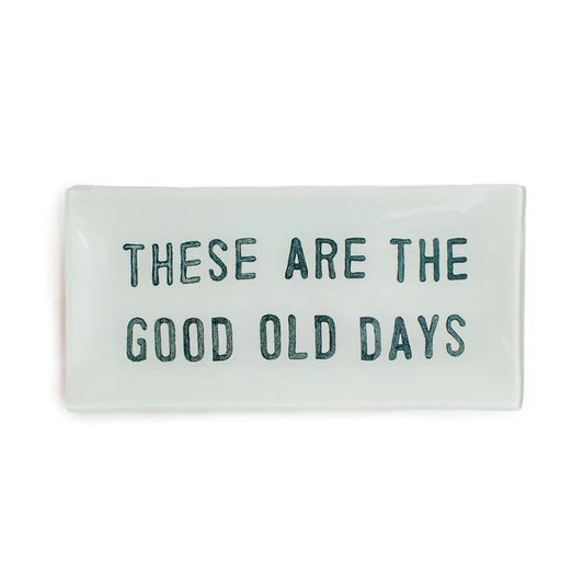 Good Old Days Decoupage Plate - Madison's Niche