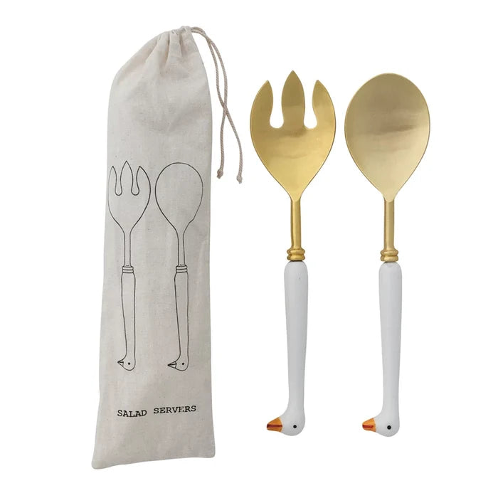 Goose Handle Set of Two Servers - Madison's Niche