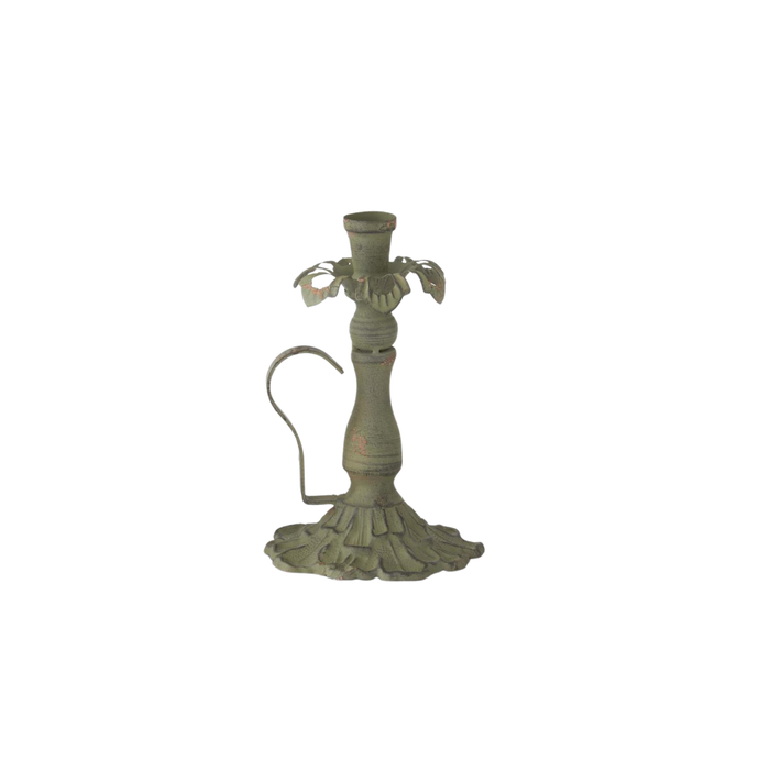 Green Metal Taper Holder - Madison's Niche