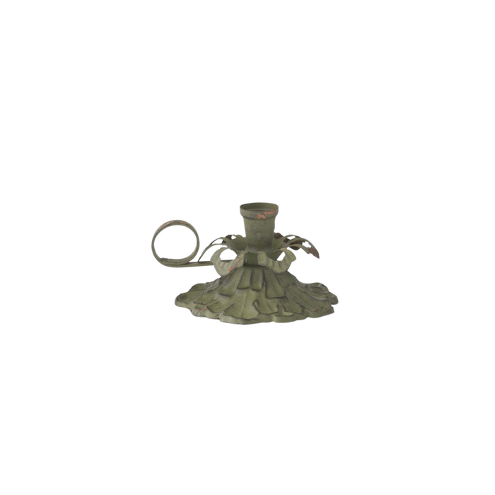 Green Metal Taper Holder - Madison's Niche