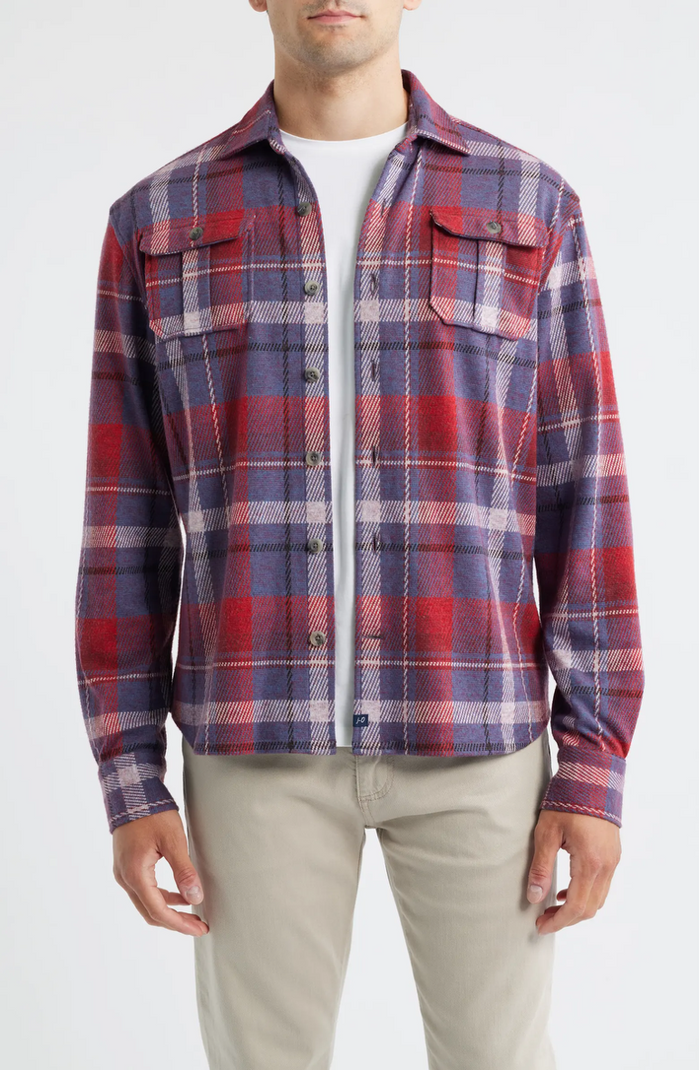 Gustaf Plaid Flannel in Malibu Red - Madison's Niche