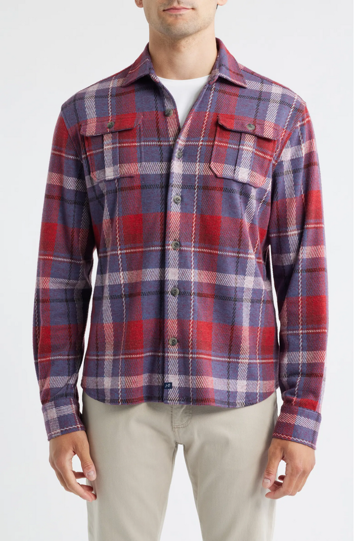 Gustaf Plaid Flannel in Malibu Red - Madison's Niche