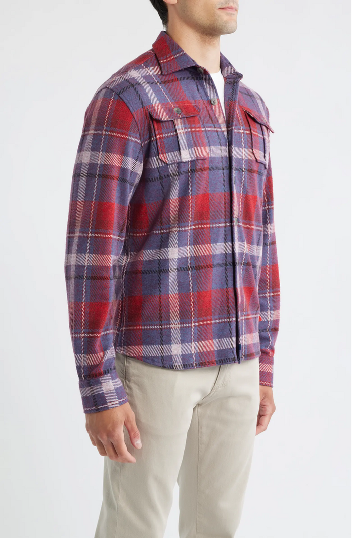 Gustaf Plaid Flannel in Malibu Red - Madison's Niche