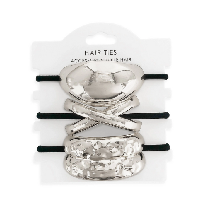 Hair Tie Cuff Set in Silver - Madison's Niche