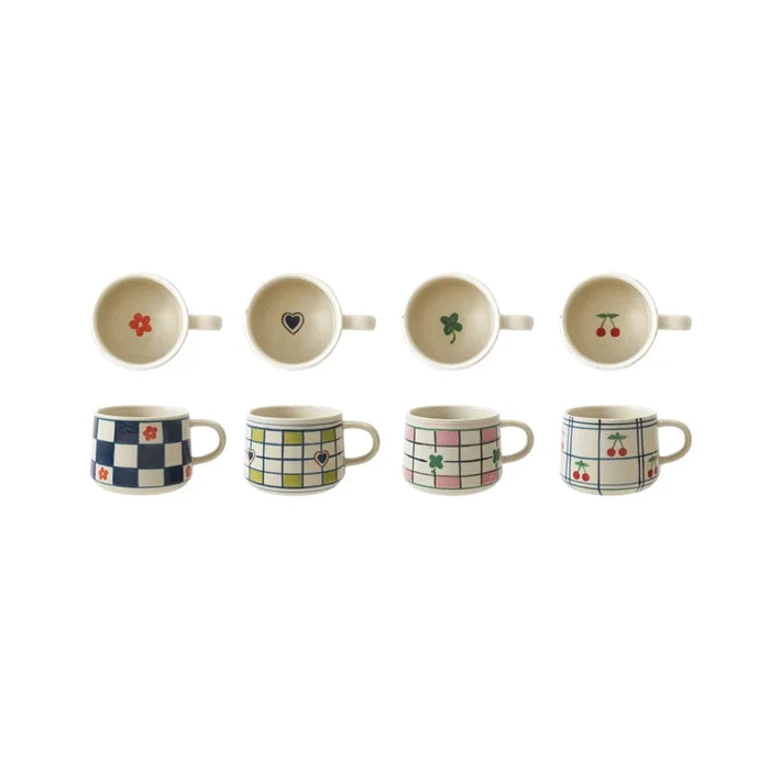 Hand-Painted Mug with Pattern - Madison's Niche