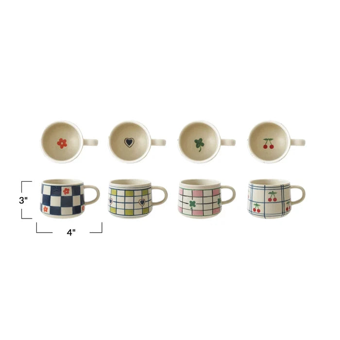 Hand-Painted Mug with Pattern - Madison's Niche