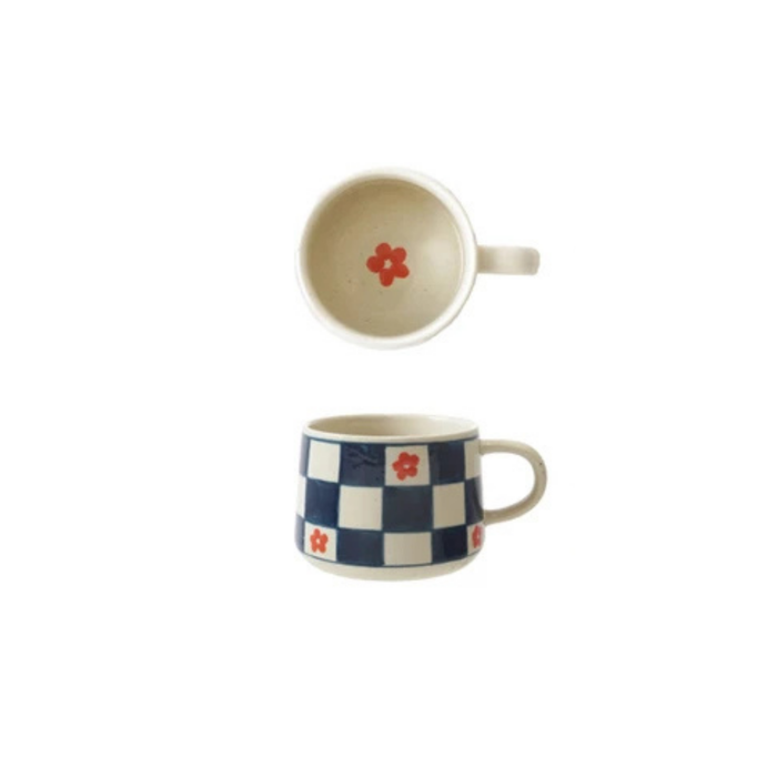 Hand-Painted Mug with Pattern - Madison's Niche
