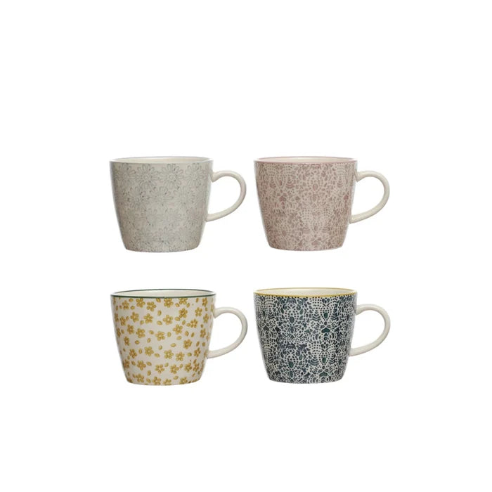 Hand-Stamped Stoneware Mug - Madison's Niche