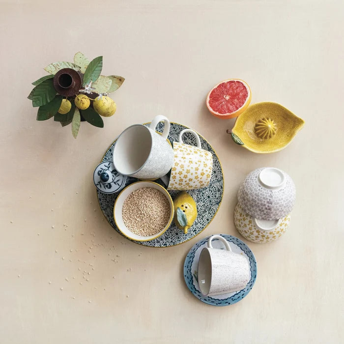 Hand-Stamped Stoneware Mug - Madison's Niche