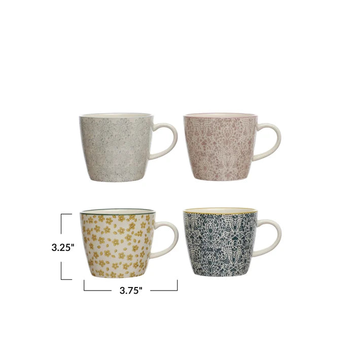 Hand-Stamped Stoneware Mug - Madison's Niche