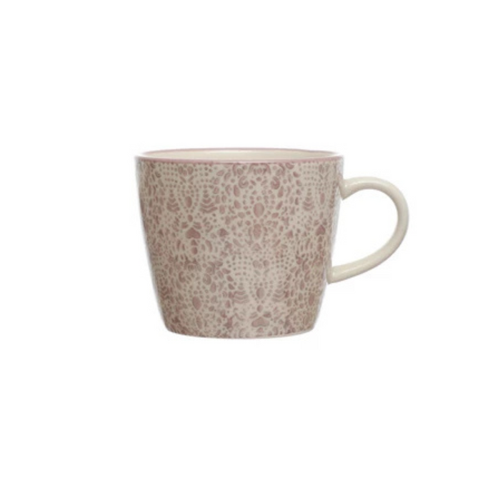 Hand-Stamped Stoneware Mug - Madison's Niche