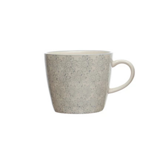 Hand-Stamped Stoneware Mug - Madison's Niche