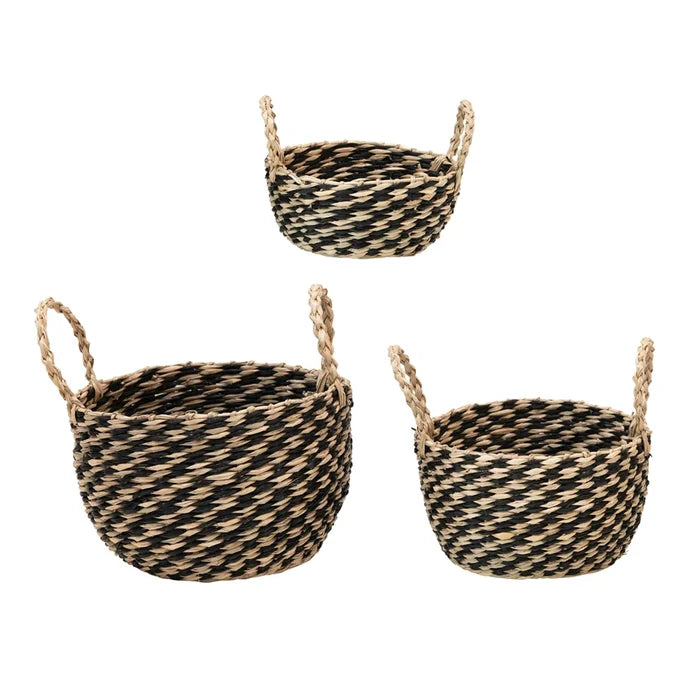 Hand-Woven Seagrass Basket - Madison's Niche