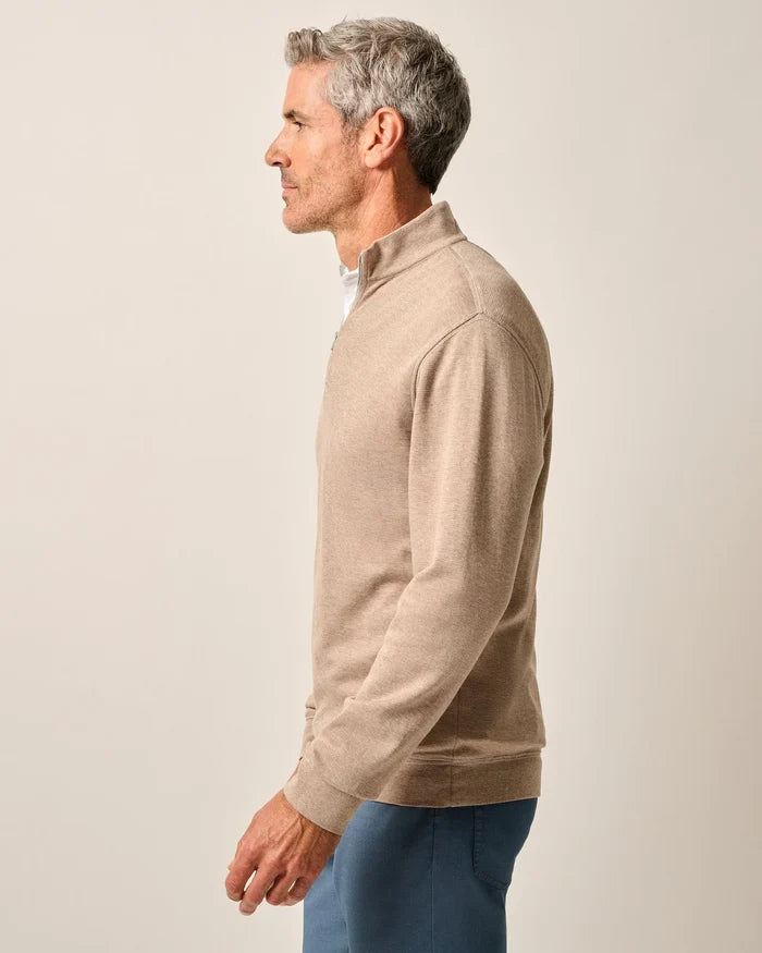 Hanks 1/4 Zip Sweater in Hazelnut - Madison's Niche