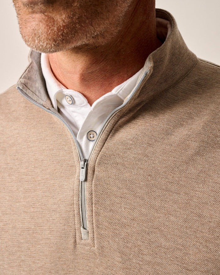 Hanks 1/4 Zip Sweater in Hazelnut - Madison's Niche