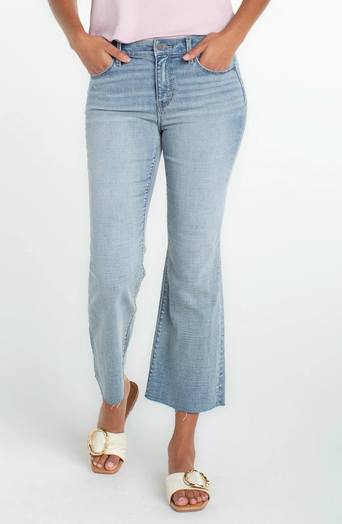 Hannah Crop Flare With Cut Hem - Madison's Niche
