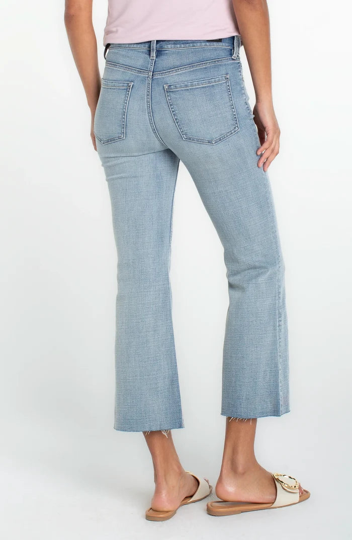 Hannah Crop Flare With Cut Hem - Madison's Niche