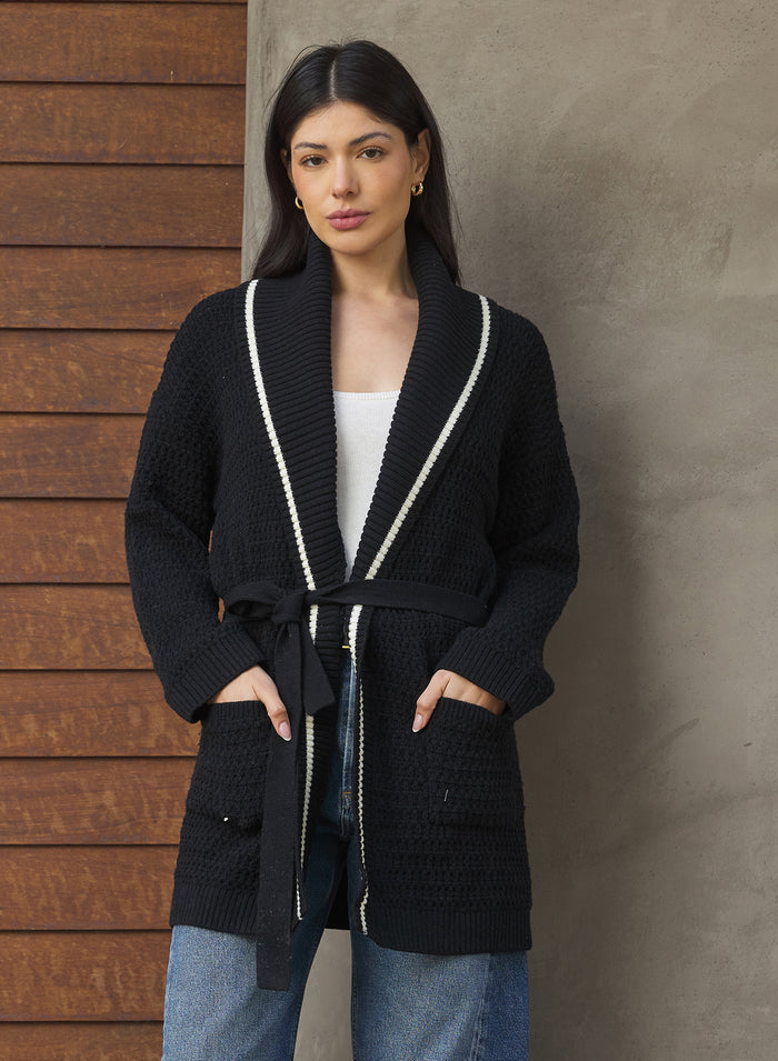Haring Cardigan in Black - Madison's Niche