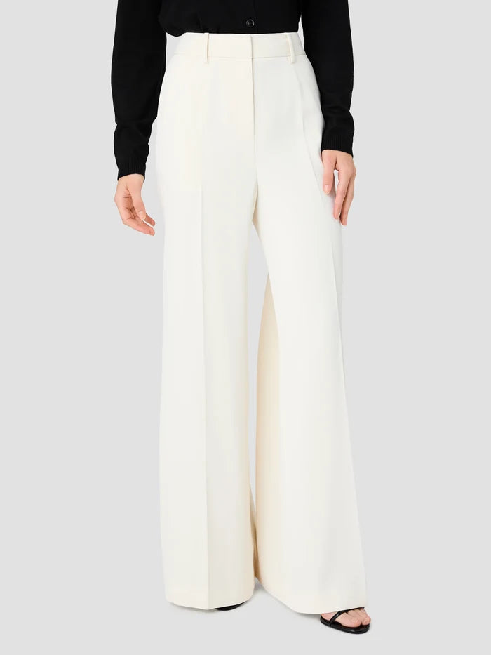 Harry Highwaist Wide Leg Trousers in Cream