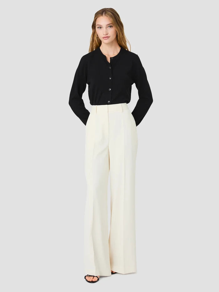 Harry Highwaist Wide Leg Trousers in Cream