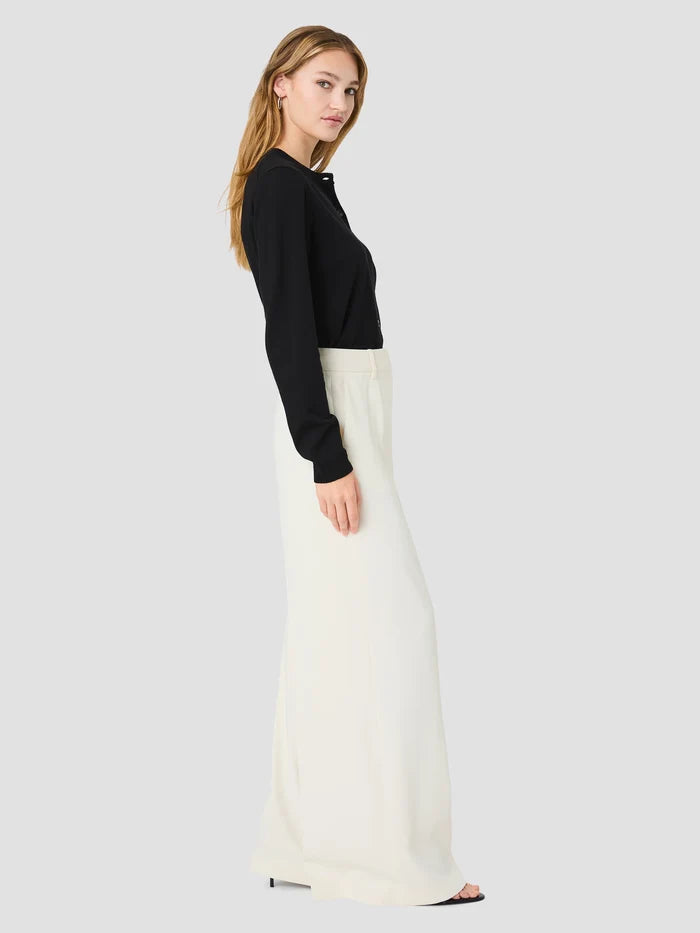 Harry Highwaist Wide Leg Trousers in Cream