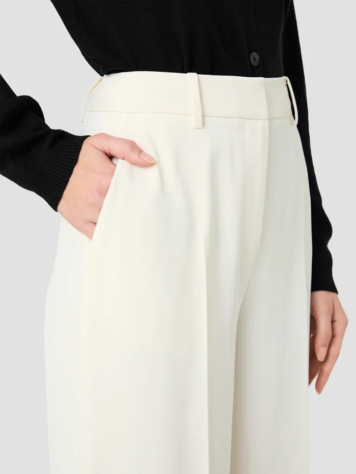 Harry Highwaist Wide Leg Trousers in Cream