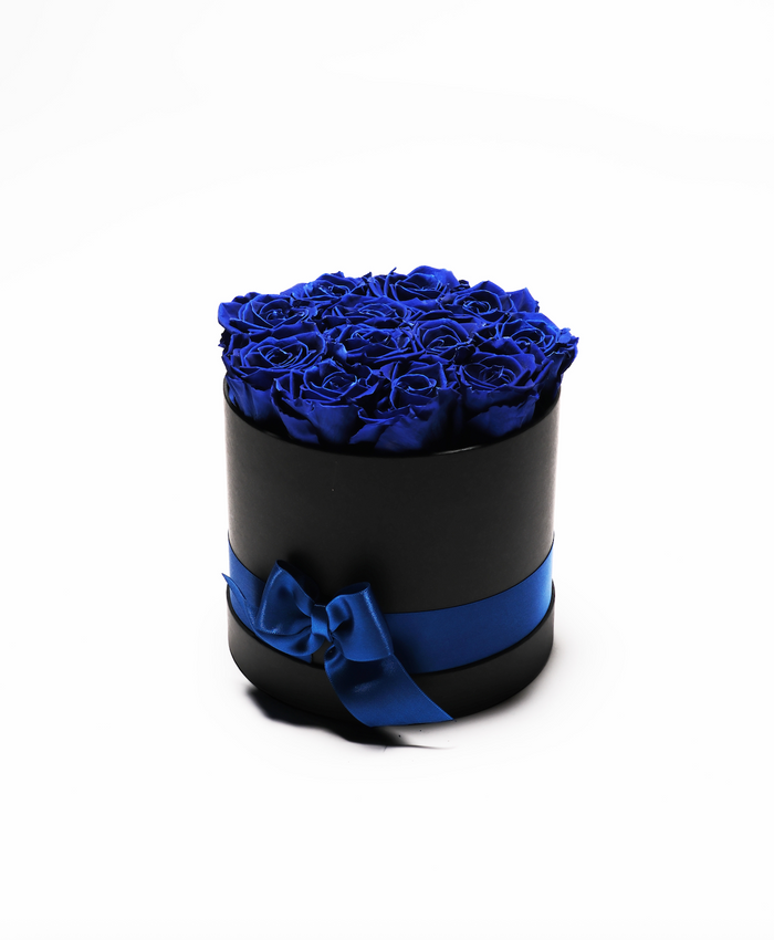 Hat Box - Sapphire Blue