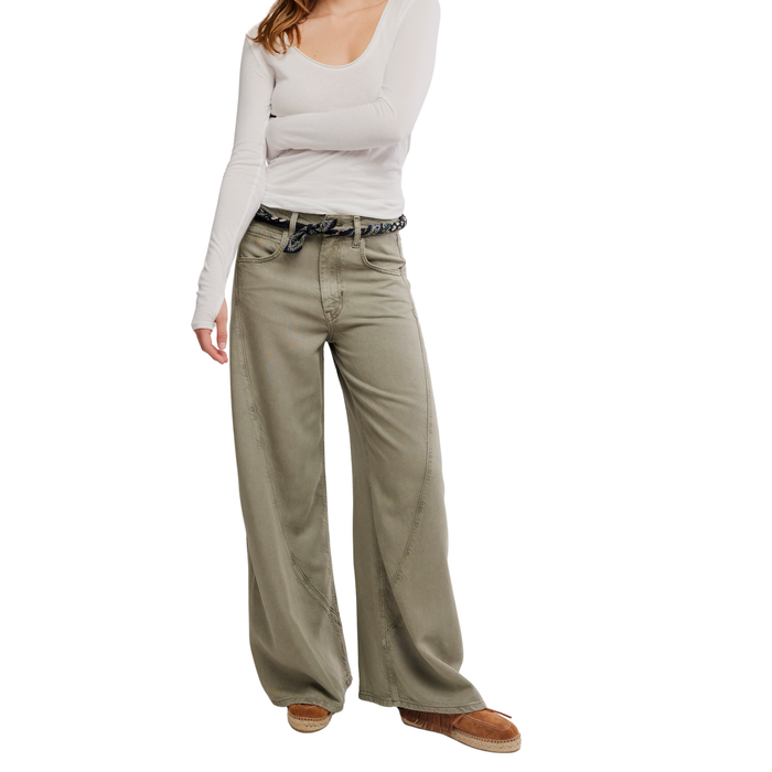 Haven Twisted Wide-Leg Jean