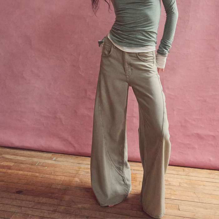 Haven Twisted Wide-Leg Jean