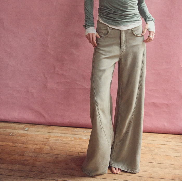 Haven Twisted Wide-Leg Jean