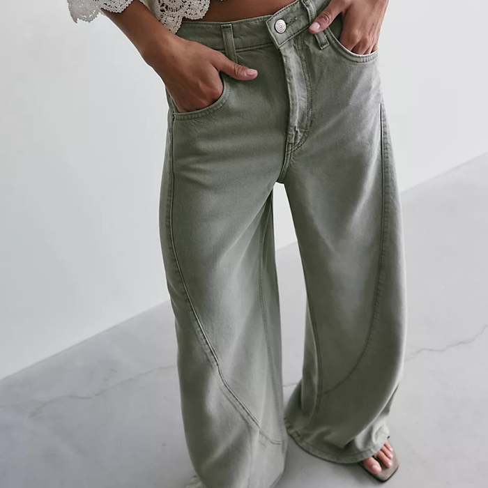 Haven Twisted Wide-Leg Jean