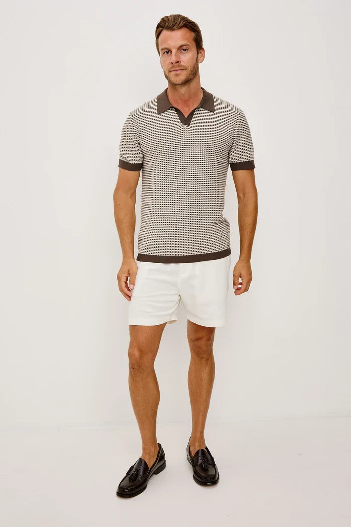 Hayden Polo in Olive Oat Ripple - Madison's Niche