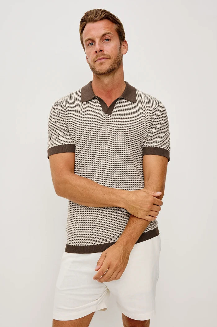 Hayden Polo in Olive Oat Ripple - Madison's Niche