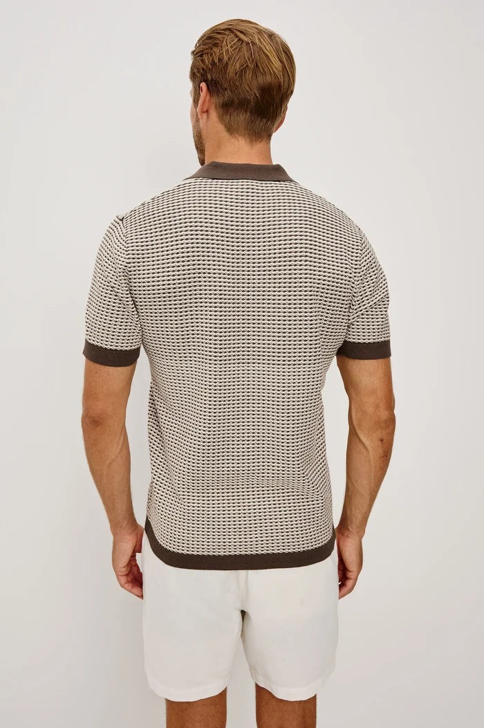 Hayden Polo in Olive Oat Ripple - Madison's Niche