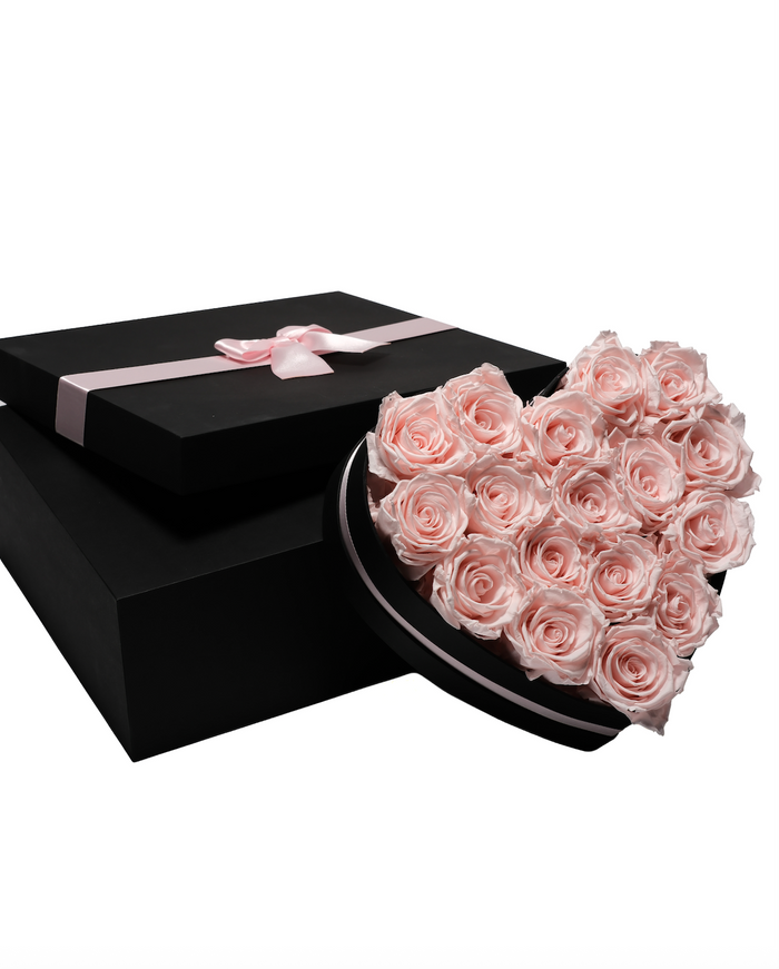 Heart Box - Pink Champagne