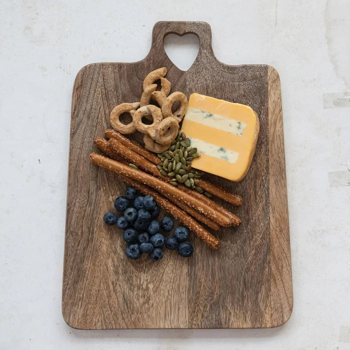 Heart Cut-Out Handle Wood Board - Madison's Niche