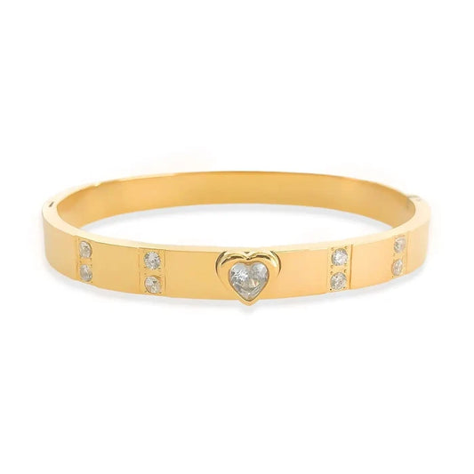 Heart Water Resistant Bangle - Madison's Niche