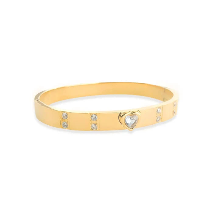 Heart Water Resistant Bangle - Madison's Niche
