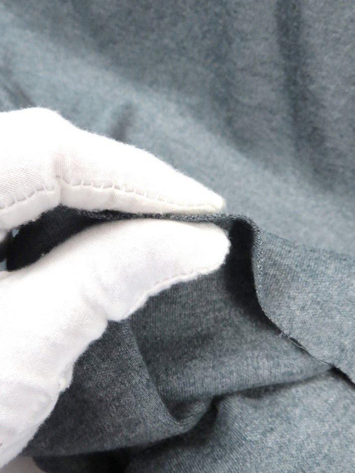 Heather Charcoal Heavy Interlock Poly Cotton Fabric.