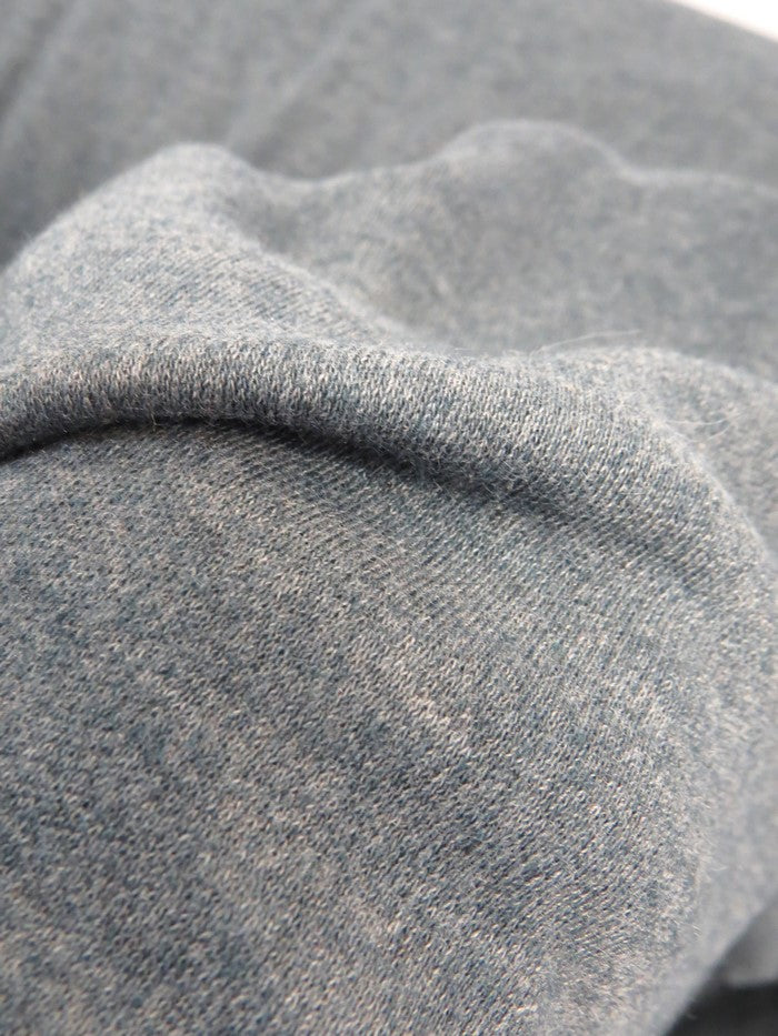 Heather Charcoal Heavy Interlock Poly Cotton Fabric.