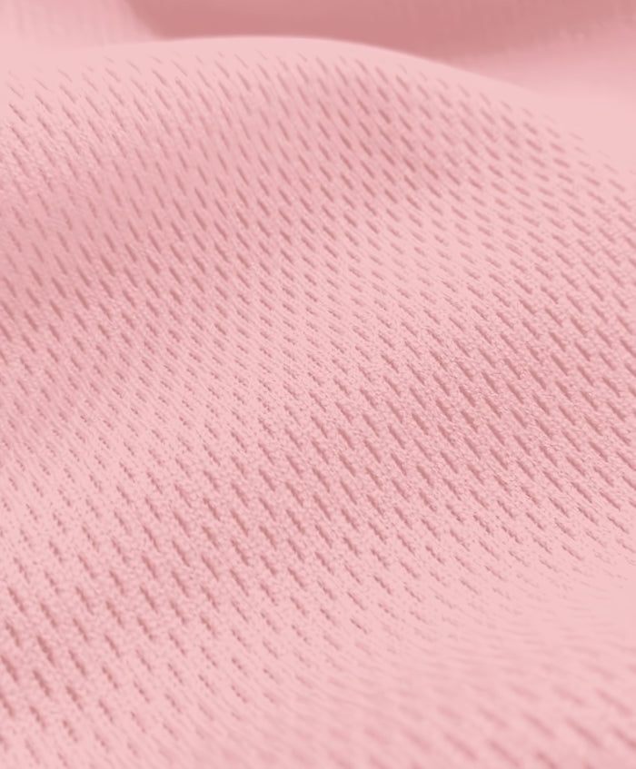 Heavy Sports Mesh Activewear Jersey Fabric / Light Pink / Sold By The Yard