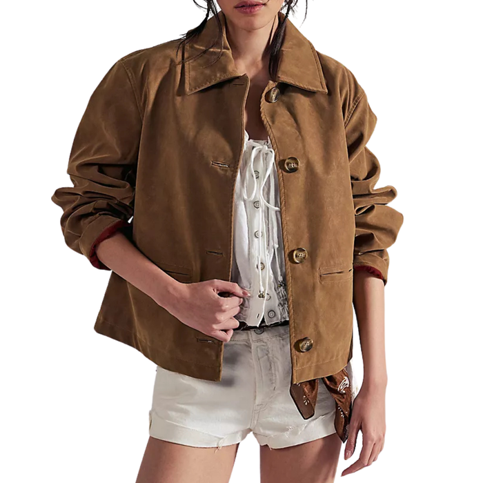 Hera Vegan Jacket in Caramel
