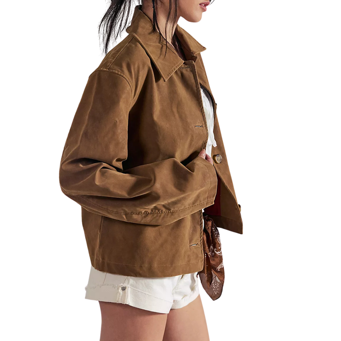 Hera Vegan Jacket in Caramel