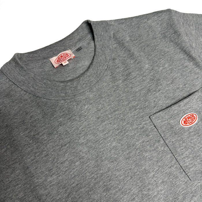 Heritage Pocket T Shirt - Misty Light Grey
