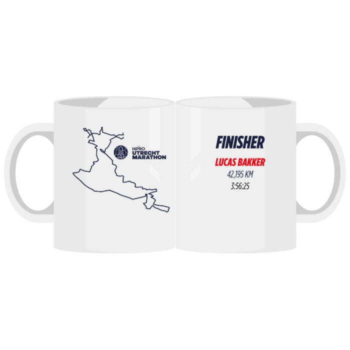 HiPRO Utrecht Marathon - Finisher Mug Parcours