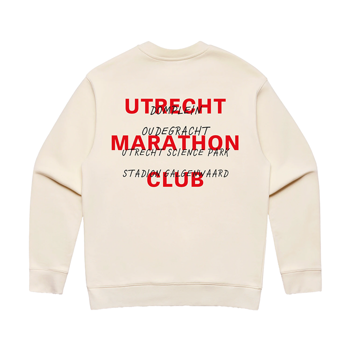 HiPRO Utrecht Marathon Club - Sweater ecru