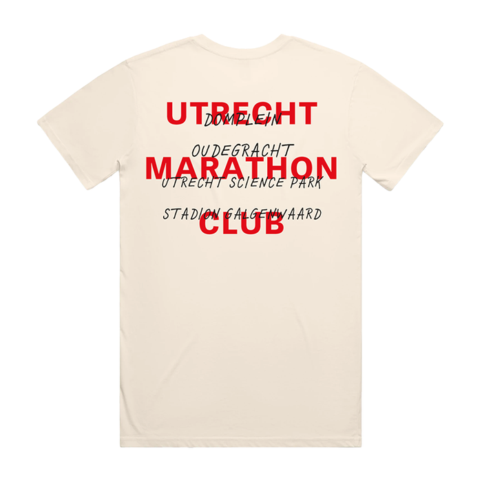 HiPRO Utrecht Marathon Club - T-shirt ecru